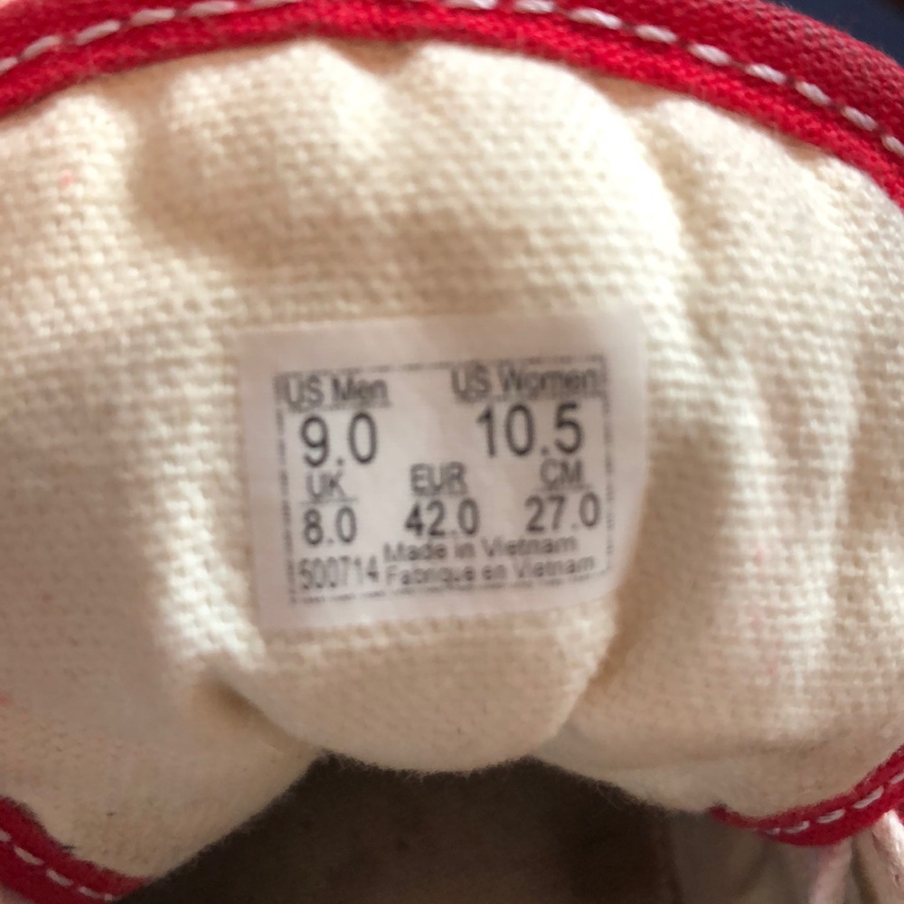 Red Vans - Picture 3 of 3